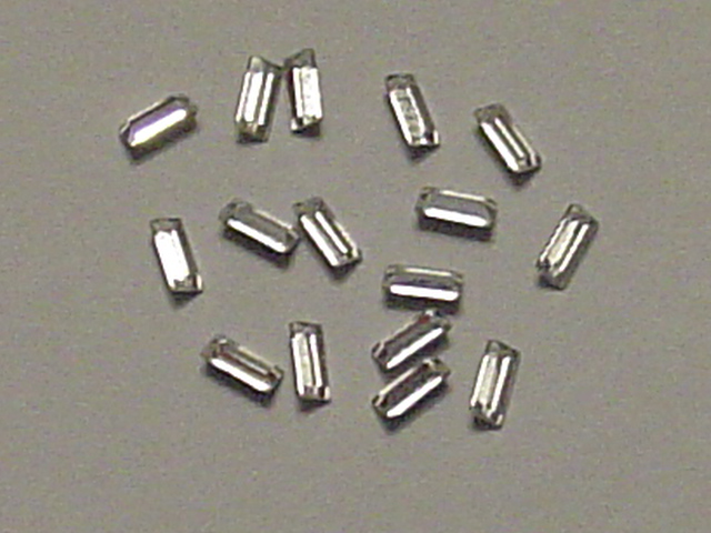 10X5mm BAGUETTE 18pcs. CRYSTAL POINTED BACK European Rhinestones